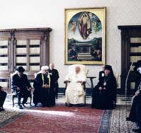 Встреча представителей традиционных религий с папой Иоанном Павлом II