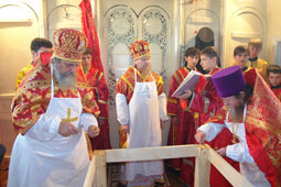 Освящение престола Свято-Никольского храма 