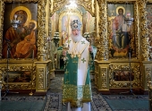 В день Святой Троицы Святейший Патриарх Кирилл совершил Божественную литургию в Троице-Сергиевой лавре