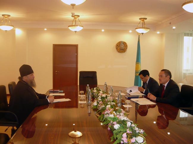 Глава Митрополичьего округа и Государственный секретарь Республики Казахстан обсудили вопросы религиозной жизни в стране