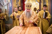 Митрополит Саратовский Лонгин совершил великое освящение Свято-Троицкого кафедрального собора г. Саратова