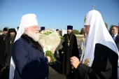 Святейший Патриарх Кирилл прибыл в Псковскую епархию