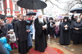 В праздник Благовещения Пресвятой Богородицы митрополит Крутицкий и Коломенский Ювеналий совершил Литургию в Новодевичьем монастыре столицы