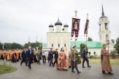 Ковчег с честными мощами святого праведного воина Феодора Ушакова доставлен в Воронеж