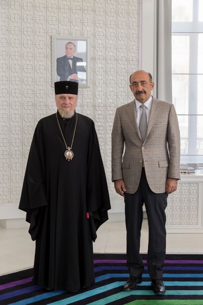 Высокопреосвященный архиепископ Александр встретился с Министром Культуры и Туризма Азербайджанской Республики г-ном Гараевым А.
