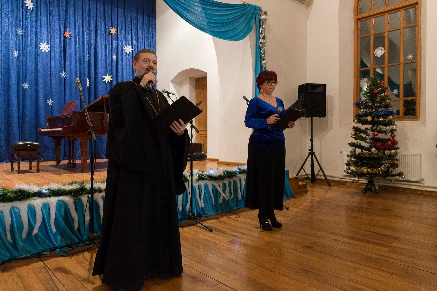 По случаю праздника Рождества Христова Бакинское Епархиальное Управление провело Рождественский концерт.