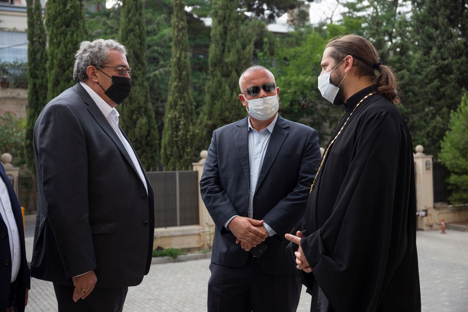 Состоялась встреча секретаря Бакинского Епархиального Управления с прибывшей из Израиля делегацией.