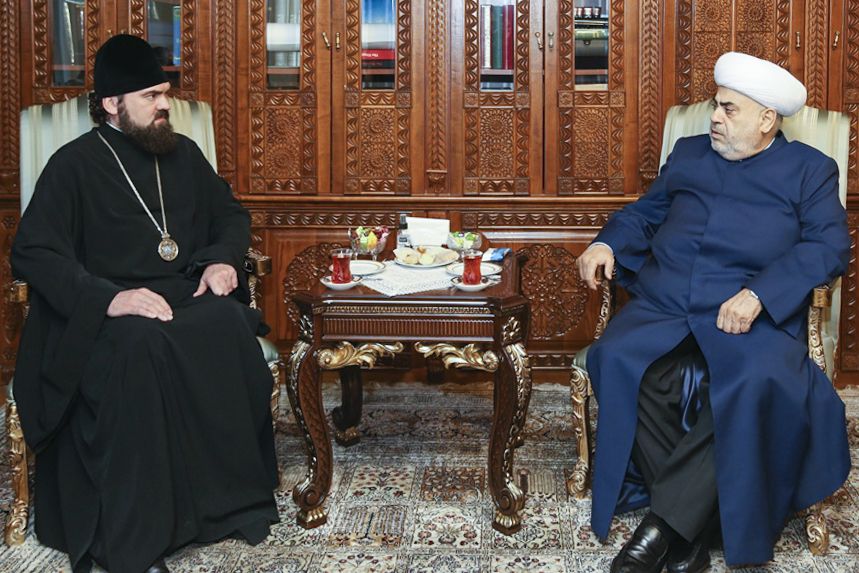 Архиепископ Пятигорский и Черкесский Феофилакт встретился с главой мусульман Кавказа