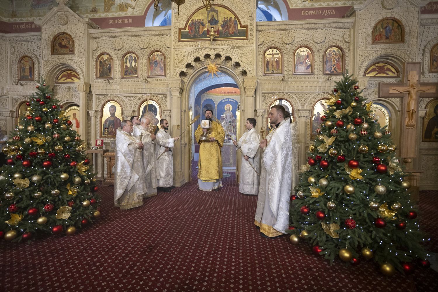 В праздник Рождества Христова епископ Алексий совершил Божественную литургию в кафедральном соборе