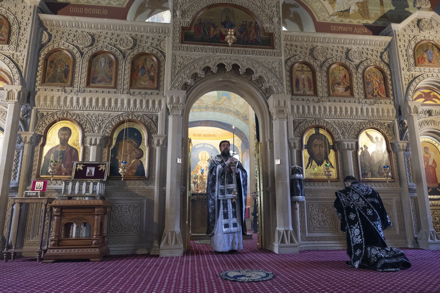 Епископ Алексий совершил Литургию Преждеосвященных Даров в кафедральном соборе